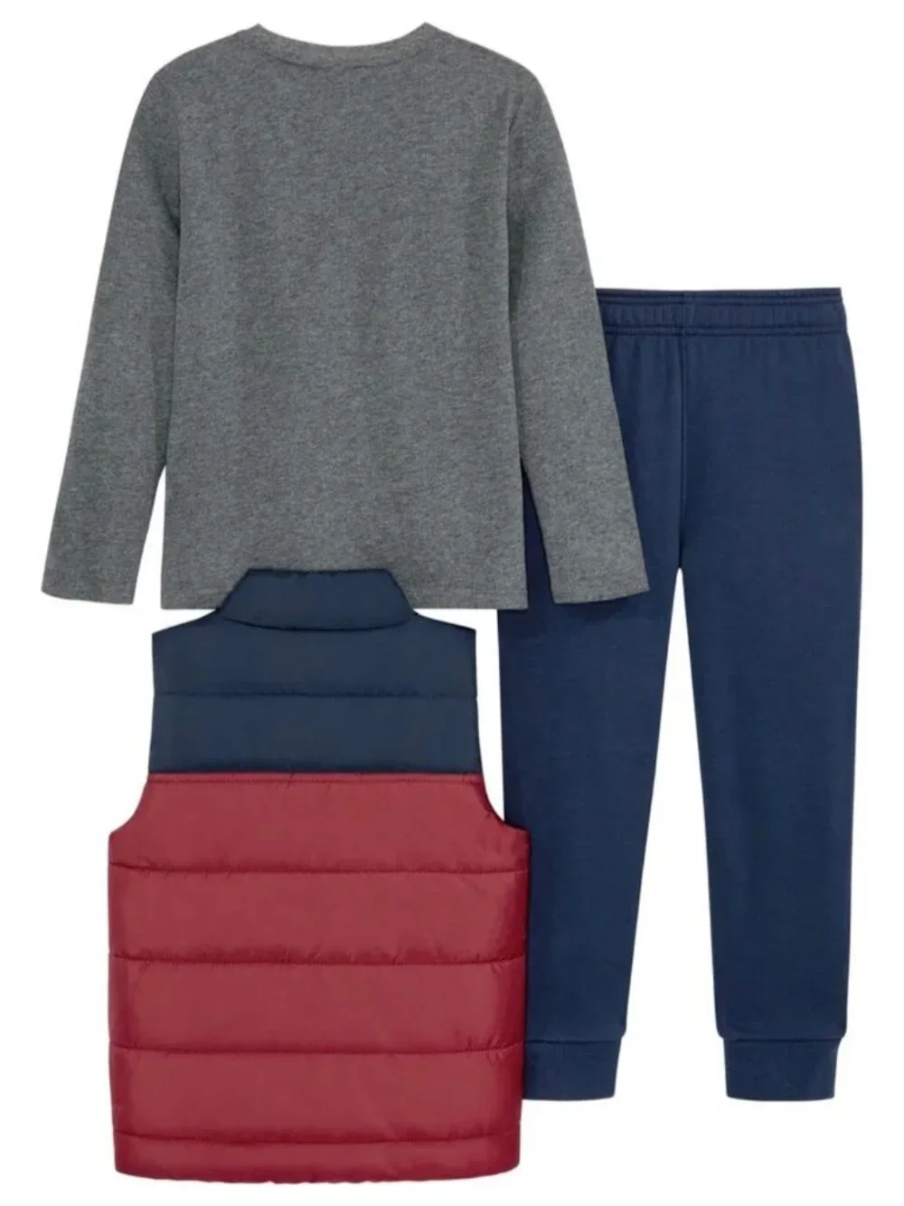 PUMA Boys' 3-Piece Sports Set Long-sleeve Top Sweatpants Insulated Vest Size 6 - Picture 2 of 9
